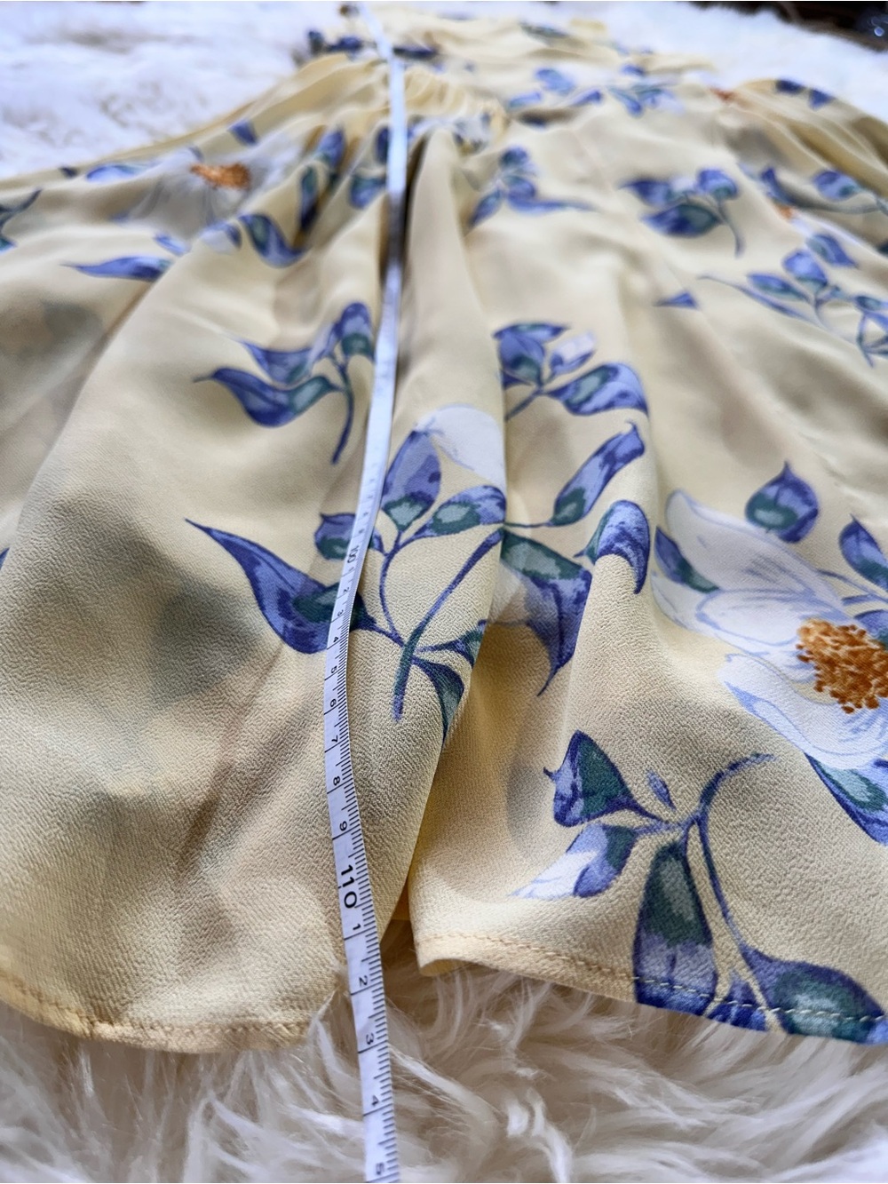 🌼 Reformation “Anelis” Floral Dress – NWT – Yellow / Blue Print - Picture 9 of 13